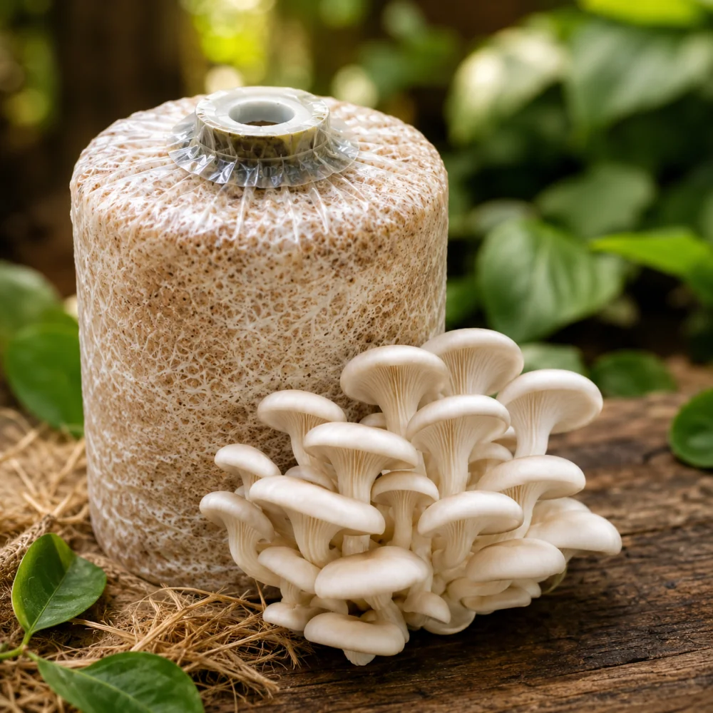 Foto: bongkah cendawan tiram/butang/shiitake